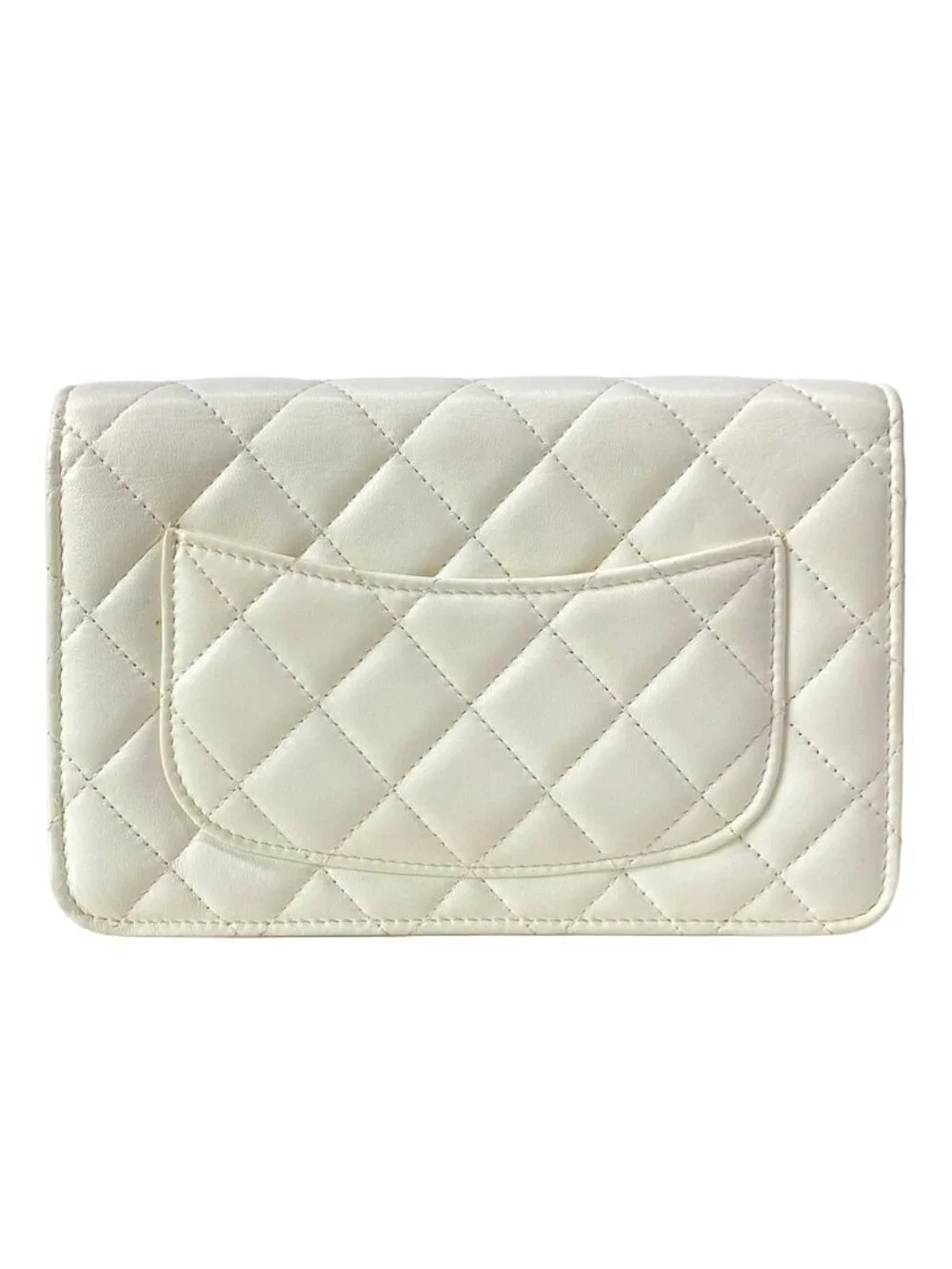 Chanel Wallet Quilted White Chain Gold Coco Ball Aja Star Lambskin Shoulder Bag